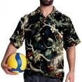 thumbnail image 4 of Tree Men's Casual Button Down Short Sleeve Printed Summer Beach Shirts, 4 of 6