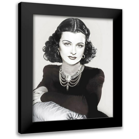 Hollywood Photo Archive 12x14 Black Modern Framed Museum Art Print Titled - Joan Bennett