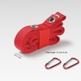 thumbnail image 4 of Soidarity Cuerda para colgar en la tienda, toldo de extensión, gancho para ropa, cordón portátil ajustable para mochilero, correa de pesca con hebillas carpas Rojo Soidarity OD020156-02, 4 of 6