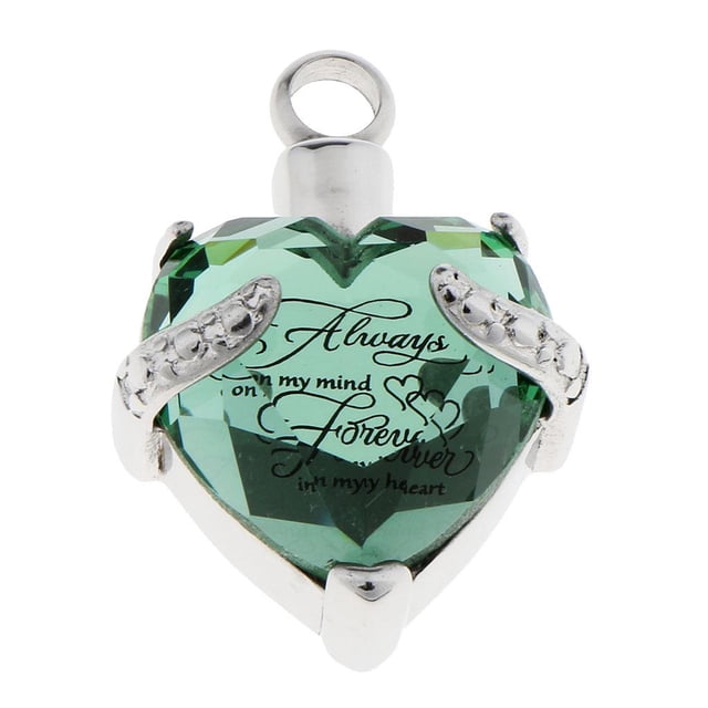 Gema Cristal Cremación Colgante Memorial DIY cineraria cineraria cineraria Collar Cadena Yuyangstore Memorial Pet Pendant