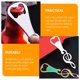 thumbnail image 3 of 4 unids Bebidas Caps Remover Manual Bottle APENDIENTO MUSICAL Nota Musical Abrelaje, 3 of 7