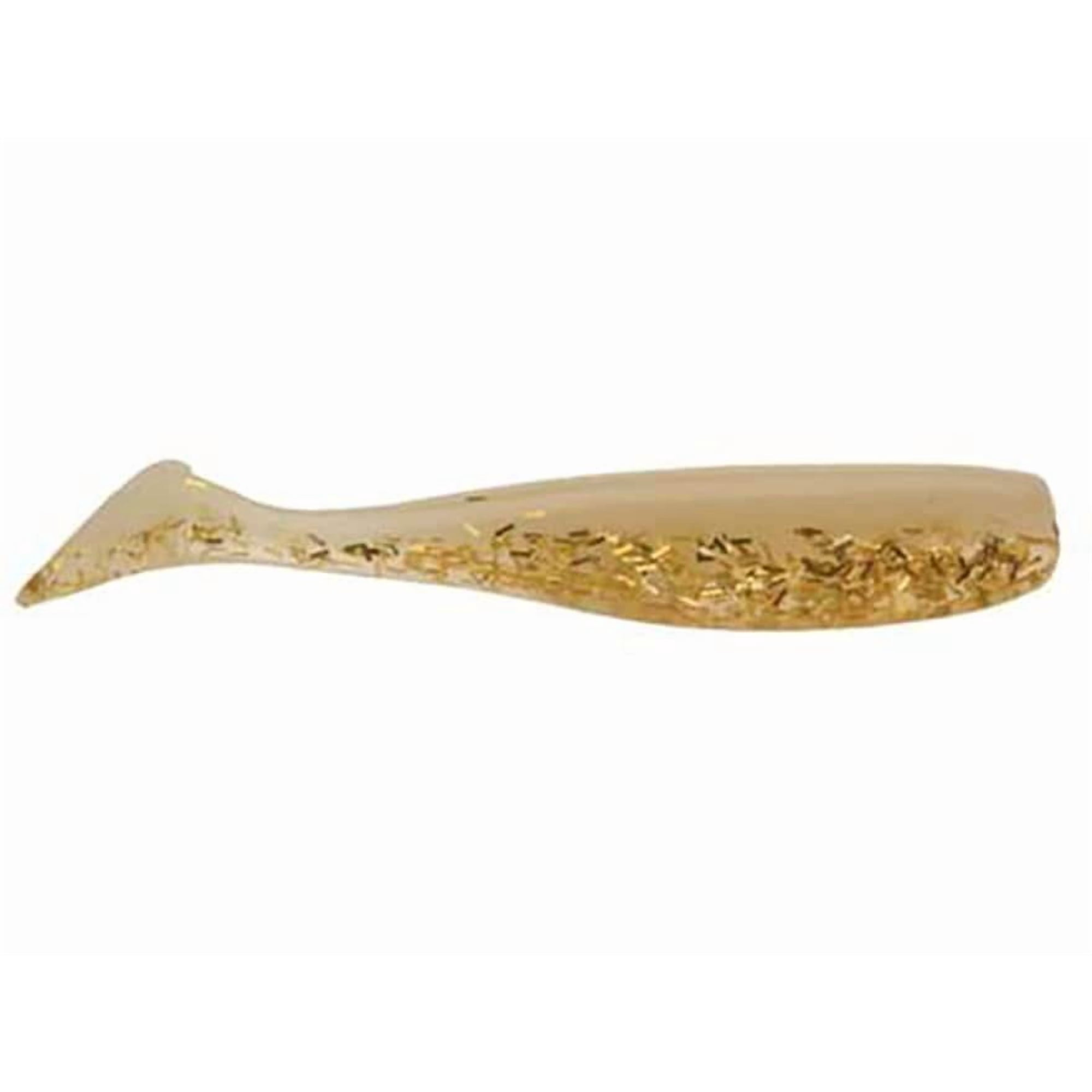 D.O.A. Fishing Lures CAL Series Shad Tail Swimbait Shad/Glow Gold Glitter