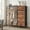 Rustic Brown, variant on EDX 47.2" H Dresser for Bedroom with Hanging Rack, 6 Drawers Dresser with LED Lights & Charging Station, Fabric Dressers & Chest of Drawers with Rack, Wooden Top, Grid Panel,Rustic Brown