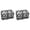 Black 2PCS, variant on 2 Spacious Compartments Storage Basket Storage Bag Super Mesh Pen Holder Fixed Whiteboard Locker Accessories
