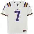 thumbnail image 3 of Framed Leonard Fournette LSU Tigers Autographed White Game Jersey - Fanatics Authentic Certified, 3 of 4