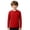 00-Red1369, variant on Tiijoy Boys UPF 50 Long Sleeve Rash Guard Kids Solid Quick Drying Swim Shirt, Sizes 3-14