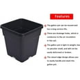 thumbnail image 5 of Waltyotur 1/2/3/5/8/10Gallon Plastic Grow Pots Plant Bonsai Square Garden Container 10 Pack, 5 of 11