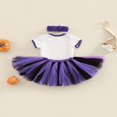 thumbnail image 4 of Combinaison à Imprimé Layette Halloween pour Filles, Jupe en Tulle et Coiffe, 4 of 9