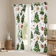 thumbnail image 3 of Manfei Kawaii Dots Tree Curtains Pack of 2 (42x84 Each), Winter Christmas Curtains Blackout, Dreamy Stars Snowflake Bedroom Curtains, Curtains Blackout Room Decor, 3 of 6
