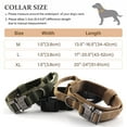 thumbnail image 5 of Dog Collar, Adjustable Military Training Nylon Dog Collar with Control Handle and Heavy Quick-Release Metal Buckle for Small Medium Large Dogs, Black L, 5 of 7