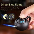 thumbnail image 1 of RYRDWP Purple Clays Pot Lighter Rotating Decompression Metal Windproof Inflatable Blue Flame Direct Charge Tidal Play Gift Lighter Case, 1 of 9