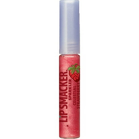 Lip Smacker Sparkler Moisturizing Shimmer Lip Gloss Celestial Strawberry (909), 0.27 FL OZ