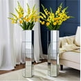 thumbnail image 5 of 28" Tall Mirrored Floor Vase, Silver Big Vases for Decor Living Room, Home Decorative Vases for Dried Flower, 5 of 7