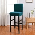 thumbnail image 3 of Skksst Velvet Slipcover Bar Stool Counter Pub Chair Cover Removable Seat Portector, 3 of 7