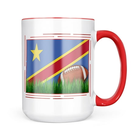 

Neonblond Football with Flag Democratic Republic of Congo Mug gift for Coffee Tea lovers