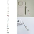 thumbnail image 2 of YIEMEEN Handcrafted Bead Phone Chain for Women Bowknot Heart Star Key Holder Ornament, 2 of 9
