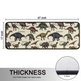 thumbnail image 5 of Kitchen Rugs Sets Of 2,Colorful Dinosaurs Scientific Pattern Anti Fatigue Kitchen Mat Rugs Non Slip Washable,Decorative Kitchen Floor Mats for Kitchen,Sink,Laundry,17"x47"+17"x47", 5 of 5