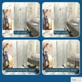 thumbnail image 6 of KeepTech 34X72” 34-35.5”Wx72”H Frameless Bifold Shower Door,Chrome Finish,1/4” (6mm)SGCC Clear Tempered Glass,Panel Bifold Swing Shower Doors,Reversible Installation,ANSI Certified,Rollers Style, 6 of 9