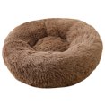 thumbnail image 1 of Labymos Blusea Soft Plush Round Pet Bed Cat Soft Bed Cat Bed for Cats Small, 1 of 8