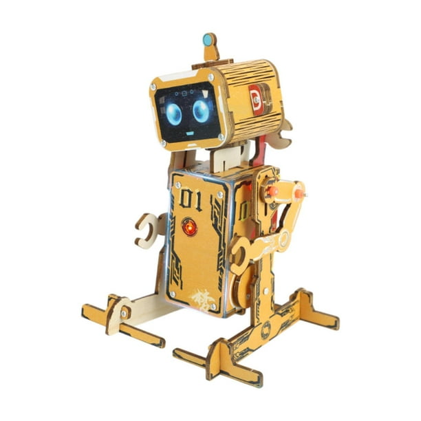 Robot Kit de kit de bricolaje para niños Kit de experimento de ciencias ensamble el regalo para niñas para niñas proyectos de carpintería para niños