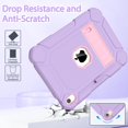 thumbnail image 5 of BMOUO Case for iPad (A16) 11th Generation 11 Inch 2025/iPad 10th Generation 10.9" 2022 - with Kickstand & Pencil Holder, Heavy Duty Shockproof Protective iPad 11th 10th Generation Case, Light Purple, 5 of 7