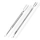 thumbnail image 1 of Piezas empujador de cutículas, 2 en 1 empujador de uñas profesional espátula empujadora - espátula de metal de acero inoxidable empujador de cutículas para manicura, pedicura, 1 of 1