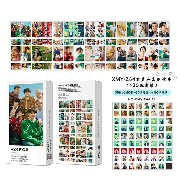 420pcs/Kpop bangtang boy album card korean youth group lomo sticker card set print picture fan gift
