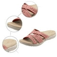 thumbnail image 5 of Domuza Orthopedic Sandals for Women Slip on Non Slip Arch Support Summer Flat Sandals Wide Width Work Shoes 2026 New Vacation Beach Foam Shoes Watermelon Red 10（EU-43）, 5 of 5