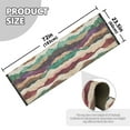 thumbnail image 5 of Yayeee Runner Rug for Bedroom 2'x6' Machine Washable Hallway Non Slip Mat, Artistic Desert Waves, 5 of 8