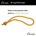 thumbnail image 3 of Champion Sports Tug of War Rope - 50 Feet, Yellow, 3 of 5