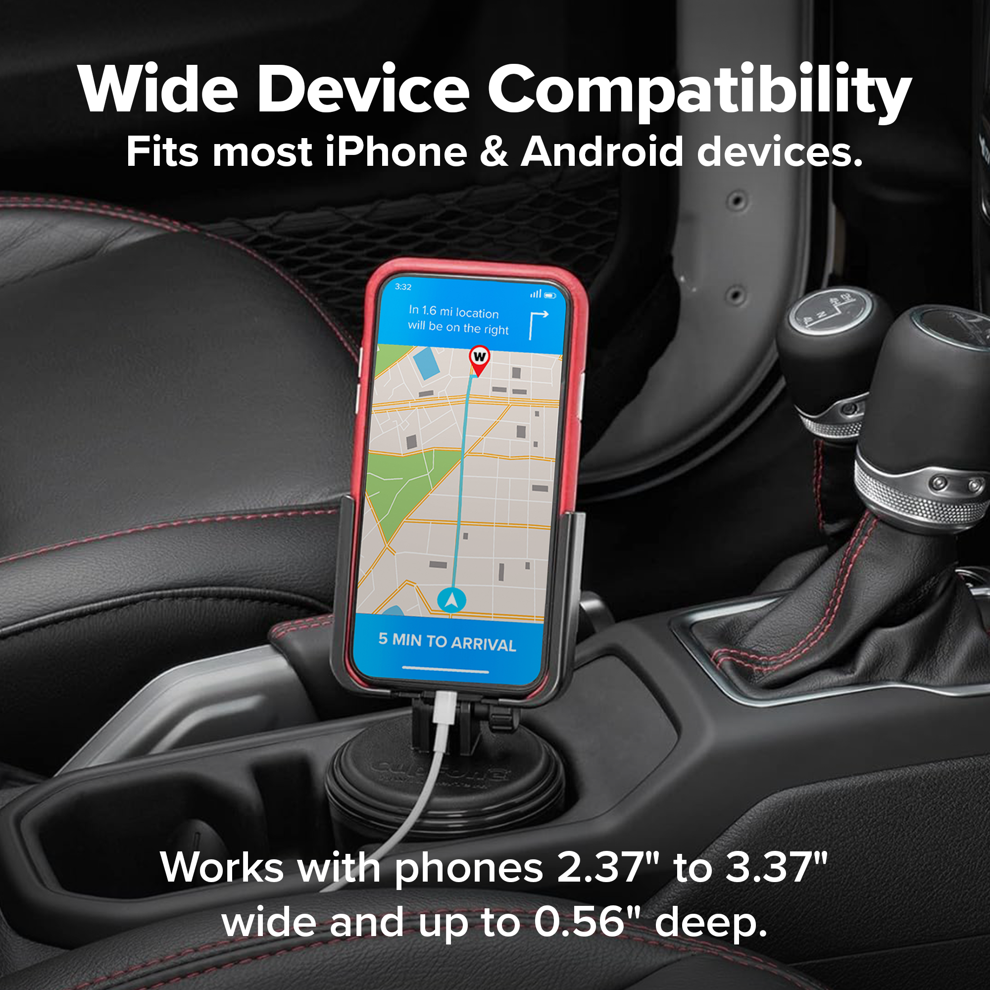 WeatherTech CupFone Universal Car Cup Holder Phone Mount photo 7