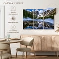 thumbnail image 5 of Elephant Stock Dream Lake In Rocky Mountain Wall Art - Horizontal Multi Panel Canvas - Living Room Wall Decor - Nature Multi Panel - Blue And Gray Decor - 45" x 28", 5 of 8