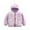 Purple, variant on Baby Fleece Winter Coat Toddler Baby Boys Girls Solid Color Plush Cute Winter Keep Warm Hoodie Coat Jacket