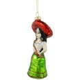thumbnail image 4 of Northlight 5.75" Red and Green Latina Lady Glass Christmas Ornament, 4 of 5