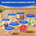 thumbnail image 3 of Atecare Food Storage Containers with Twist Top Lids, Ultra Thick Airtight Plastic Containers for Soup, Leftover, Ice Cream, Overnight Oats, BPA Free Stack, 3 of 7