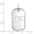 thumbnail image 2 of 14K White Gold 14Kw Logoart Purdue Small Dog Tag (36 X 18) Made In United States 4w022pu, 2 of 5
