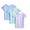 Purple Multi, variant on Toddler Girls Tees with Short Sleeves, 3-Pack, Sizes 18M-5T