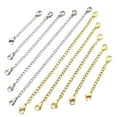 thumbnail image 1 of DIY Accessories Gold Silver Necklace Chain Set 5 Sizes, 1 of 7