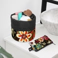 thumbnail image 6 of PhooArto Large Barrel Drawstring Makeup Bag, Abstract Floral Colorful Flowers Travel Cosmetic Bag Portable Make Up Organizer Bag, 6 of 6