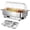 3*1/3, variant on Electric Chafing Dishes Buffet Set, Roll Top Catering Chafer Server Food Warmer with Cover and 1 Full-Size Pan & 2 Half-Size Pans for Party Wedding Banquet