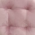 thumbnail image 3 of 17" Pink Velvet Tufted Accent Chair with Gold Metal Legs - Mid Century Modern Side Chair, 280Lb Capacity, 3 of 5