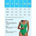 thumbnail image 2 of Beautyin Sexy Monokini Swimwear One Piece Swimsuit Women Spaghetti Strap V Collar Bathing Suit, 2 of 7