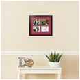 thumbnail image 2 of ArtToFrames Collage Photo Picture Frame with 4 - 4x5 Openings, Framed in Black with Rouge and Black Mats (CDM-3926-3), 2 of 8
