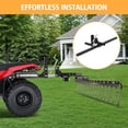 thumbnail image 7 of ATV/UTV Manual Implement Lift 1-Point Lift System Fits 2 Inch Receiver for ATV/UTV Tractors and Plow Scarifier, Adjustable Height, 50 Inches, Black, 7 of 7