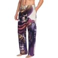 thumbnail image 6 of Salouo Cool Skull Cowboy Print Pajama Pants for Men, Lounge Pants Elastic Waistband Casual Men's sleepwear Loungewear Sleep Pajama Pant -Medium, 6 of 7