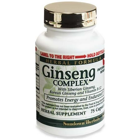Sundown Ginseng Complex Capsules 75-Count