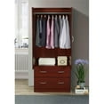 thumbnail image 4 of Atlin Designs Contemporary Wood 2-Door and 2-Drawer Armoire in Mahogany, 4 of 5