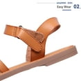 thumbnail image 3 of Ahannie Girls Strappy Sandal,Kids Open-Toe Summer Flat Sandal, 3 of 5