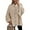 Light Khaki, variant on Women's Winter Button Down Cardigan Sweaters Mock Neck Lantern Long Sleeve Chunky Knit Jacket Trendy Outerwear