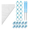 thumbnail image 2 of Injueey 122 piezas bolsas de glaseado galletas herramientas de decoración de pasteles Clips Kit de utensilios para hornear Gadgets accesorios de Herramientas y accesorios para hornear Injueey HA009879-00, 2 of 6